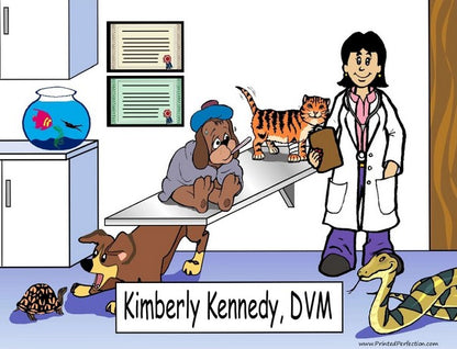 Veterinarian, Female - NTT Personalized Snow Globe