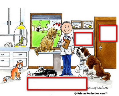 Veterinarian, Male - Friendly Folks Personalized Snow Globe