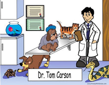 Veterinarian, Male - NTT Personalized Snow Globe