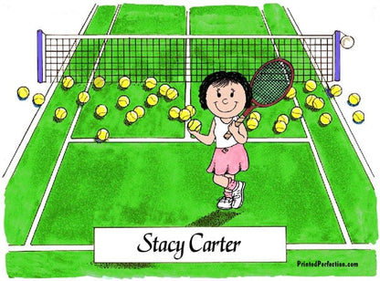 Tennis Player, Female - Friendly Folks image 0