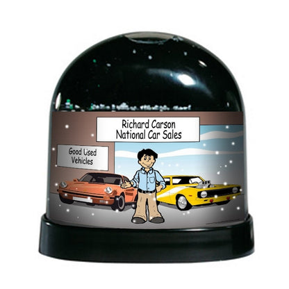 Car Enthusiast, Male - NTT Personalized Snow Globe