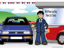 Car Sales, Male - NTT Personalized Snow Globe