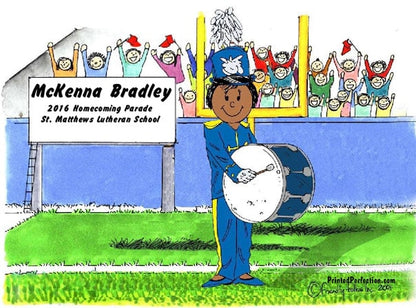 Bass Drum - Marching Band, Female - Friendly Folks image 1
