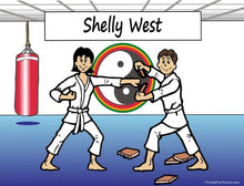 Karate, Martial Arts:  Male & Female - NTT Personalized Snow Globe