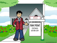 Realtor, Real Estate Agent, Male - NTT Personalized Snow Globe