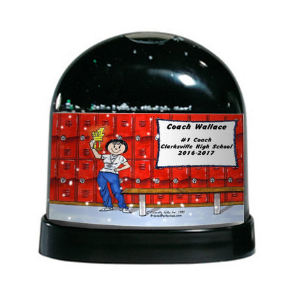 Coach, Female - Friendly Folks Personalized Snow Globe