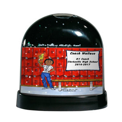 Coach, Female - Friendly Folks Personalized Snow Globe