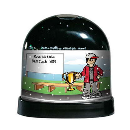 Coach, Male - NTT Personalized Snow Globe