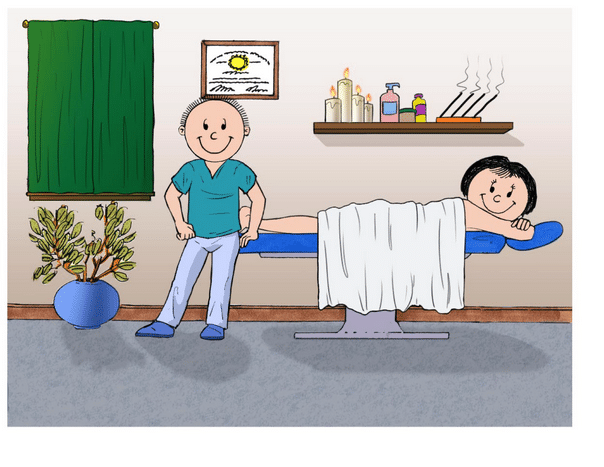 Massage Therapist, Male with Female Patient - Friendly Folks image 0