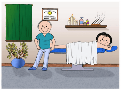 Massage Therapist, Male with Female Patient - Friendly Folks image 0