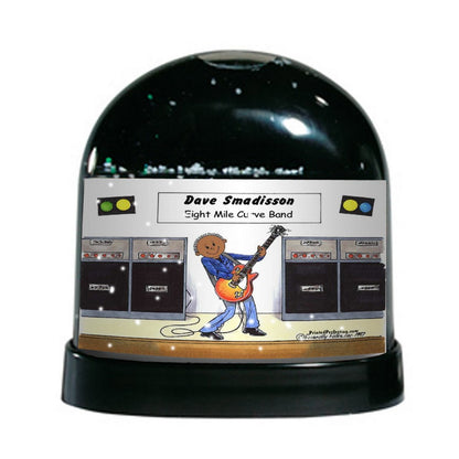 Guitar Player, Male - Friendly Folks Personalized Snow Globe