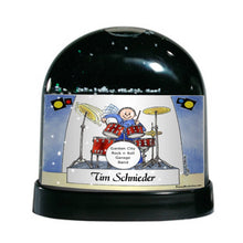 Drummer, Male - Friendly Folks Personalized Snow Globe