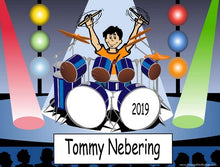 Drummer, Male - NTT Personalized Snow Globe