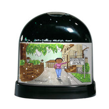 New Home, Female - Friendly Folks Personalized Snow Globe