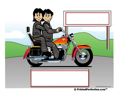 Motorcycle Lover, Couple - NTT Personalized Snow Globe