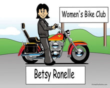 Motorcycle Lover, Female - NTT Personalized Snow Globe
