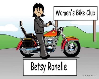 Motorcycle Lover, Female - NTT Personalized Snow Globe