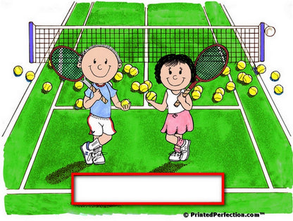 Tennis Player, Couple - Friendly Folks Personalized Snow Globe