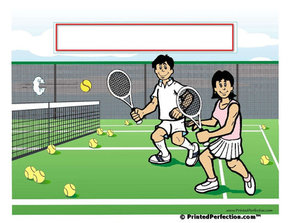 Tennis Player, Couple - NTT Personalized Snow Globe