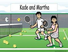 Tennis Player, Couple - NTT Personalized Snow Globe