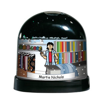 Sewing, Seamstress, Female - NTT Personalized Snow Globe