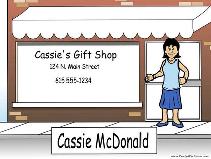 Storefront, Female - NTT Personalized Snow Globe