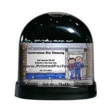 Storefront, Couple - Friendly Folks Personalized Snow Globe