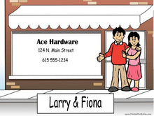 Storefront, Couple - NTT Personalized Snow Globe
