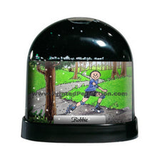 Rollerblading, Male - Friendly Folks Personalized Snow Globe
