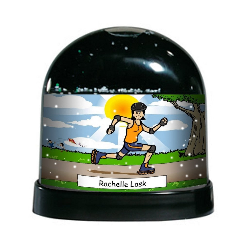rollerblading-female-ntt-personalized-snow-globe