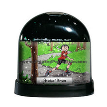Rollerblading, Female - Friendly Folks Personalized Snow Globe