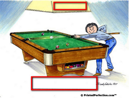 Pool Player, Billiards, Female - Friendly Folks Personalized Snow Globe