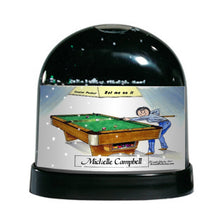Pool Player, Billiards, Female - Friendly Folks Personalized Snow Globe