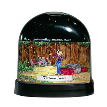 Photographer, Female - Friendly Folks Personalized Snow Globe