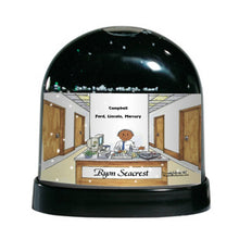 Receptionist, Administrative Assistant, Male - Friendly Folks Personalized Snow Globe