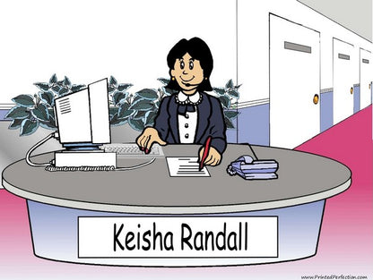 Receptionist, Administrative Assistant, Female - NTT Personalized Snow Globe