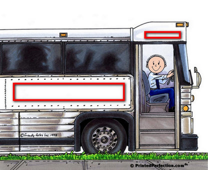 Bus Driver, Male - Friendly Folks - Snow Globe