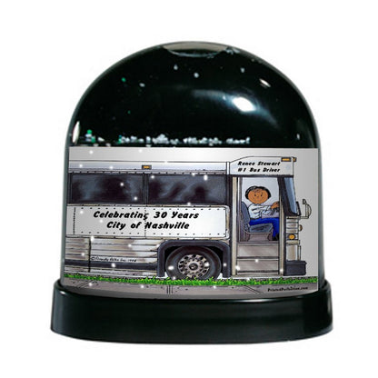 Bus Driver, Female - Friendly Folks - Snow Globe