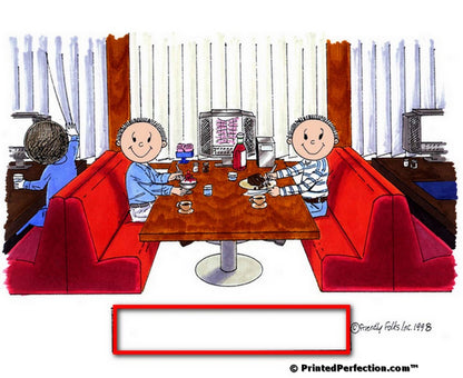 Friends, Two Males - Friendly Folks Personalized Snow Globe