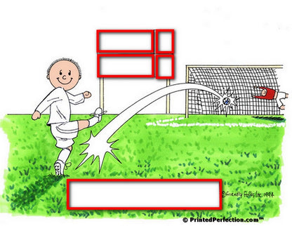 Soccer Player (white uniform), Male - Friendly Folks Personalized Snow Globe