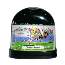Football Player - Add your own score, Male - Friendly Folks Personalized Snow Globe