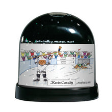 Hockey Player (white uniform), Male - Friendly Folks Personalized Snow Globe