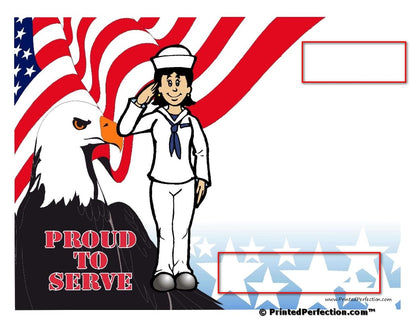 US Navy Soldier, Female - NTT Personalized Snow Globe