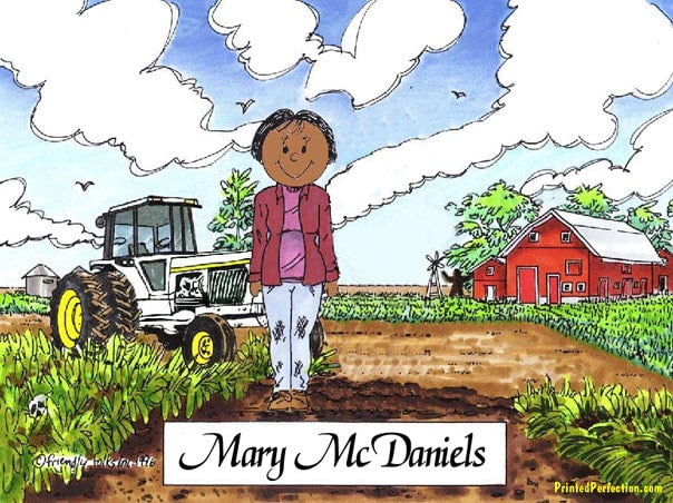 Farmer - White Tractor, Female - Friendly Folks image 1