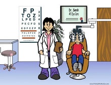 Optometrist, Eye Doctor, Female - NTT Personalized Snow Globe