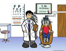 Optometrist, Eye Doctor, Male - NTT Personalized Snow Globe