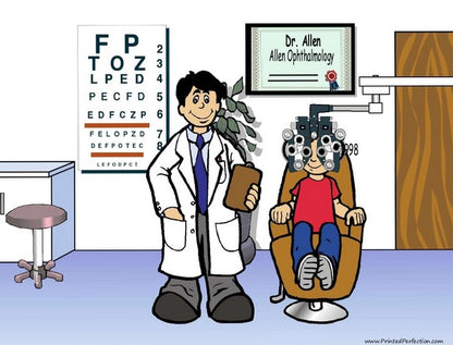 Optometrist, Eye Doctor, Male - NTT Personalized Snow Globe