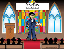 Pastor, Preacher, Minister, Male - NTT Personalized Snow Globe