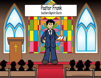 Pastor, Preacher, Minister, Male - NTT Personalized Snow Globe