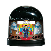 Pastor, Preacher, Minister, Male - NTT Personalized Snow Globe
